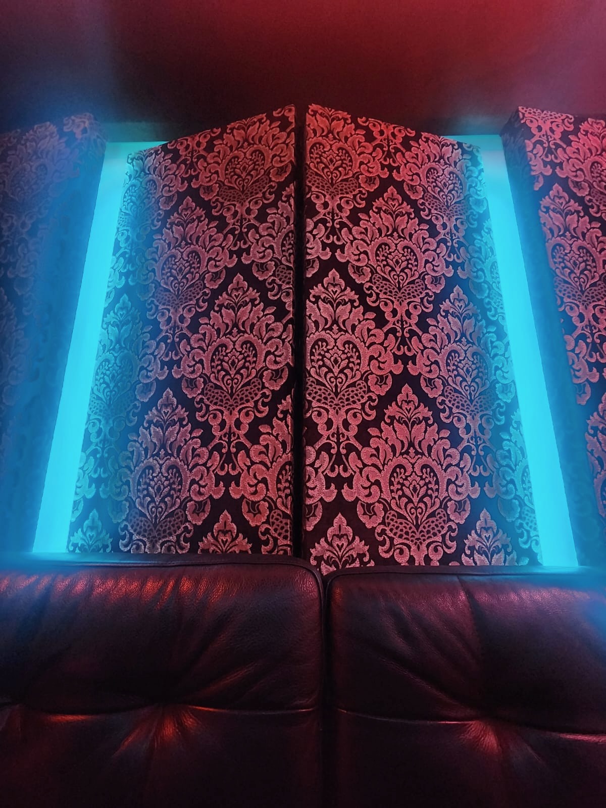 SonikBox Leather Lounge and Backlit Acoustic Panels